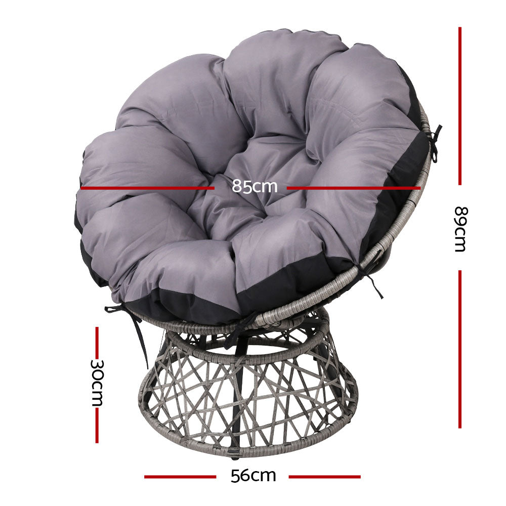Papasan Chair - Grey