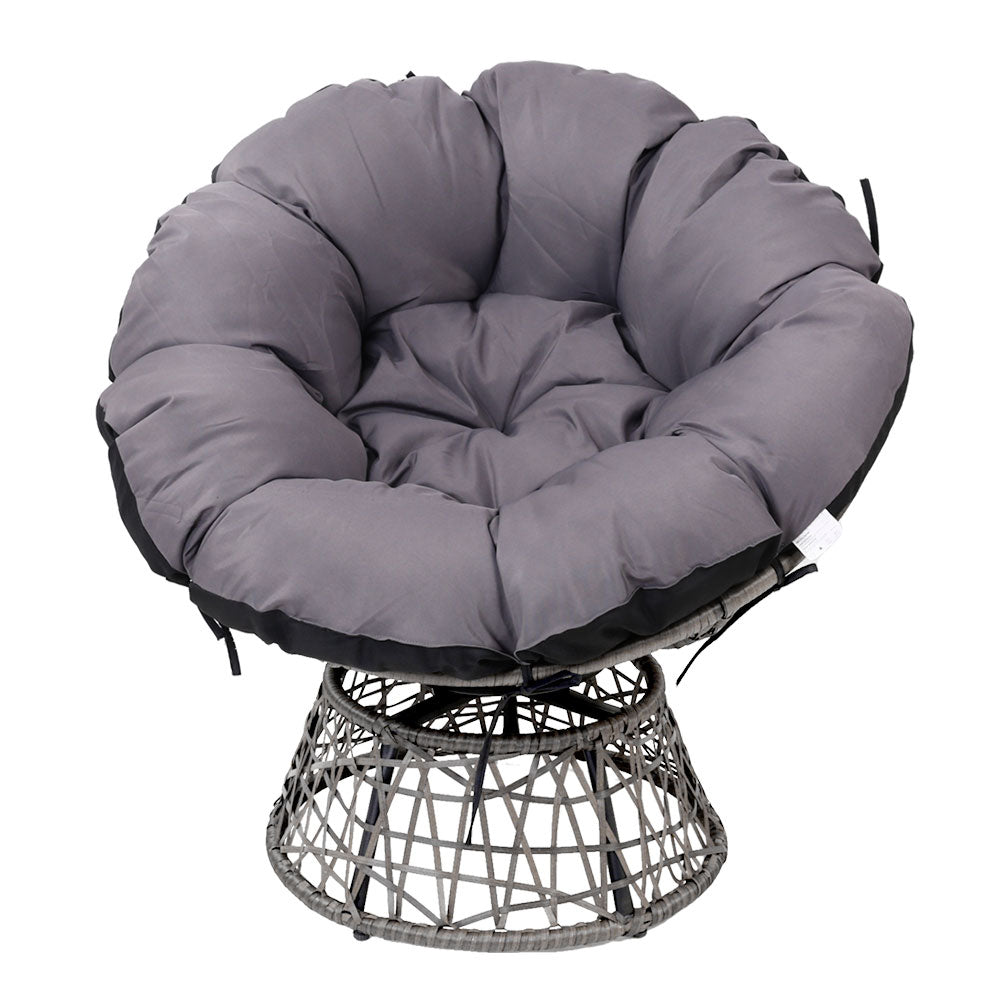 Papasan Chair - Grey Outdoor Furniture Fast shipping On sale