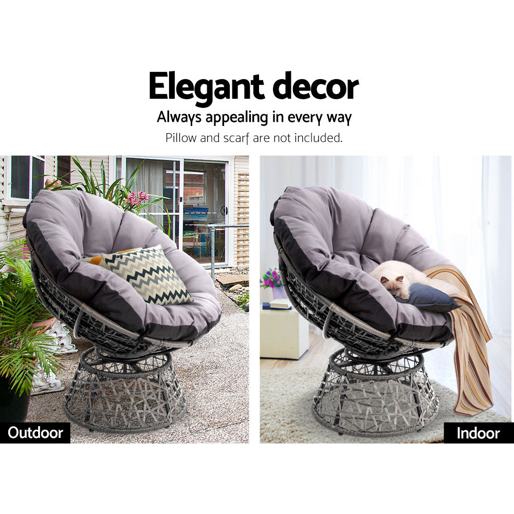 Papasan Chair - Grey