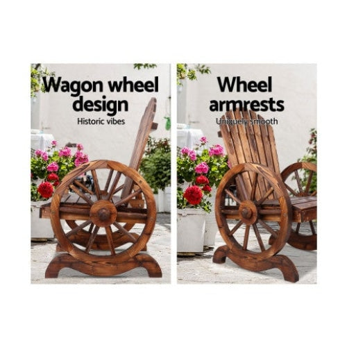 Wooden Wagon Chair Outdoor Furniture Fast shipping On sale