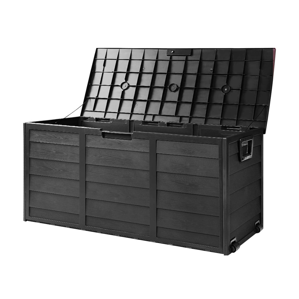 290L Outdoor Storage Box - All Black Decor Fast shipping On sale