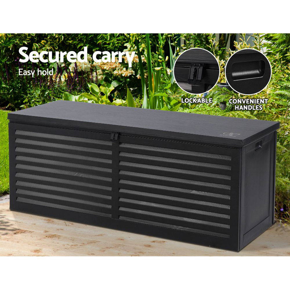 Outdoor Storage Box 390L Container Lockable Toy Tools Shed Deck Garden Furniture Fast shipping On sale