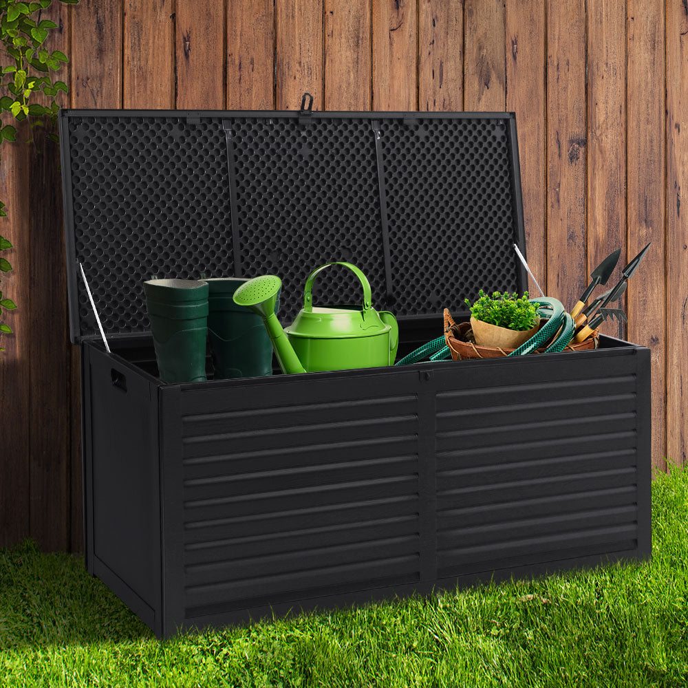 Outdoor Storage Box 390L Container Lockable Toy Tools Shed Deck Garden Furniture Fast shipping On sale