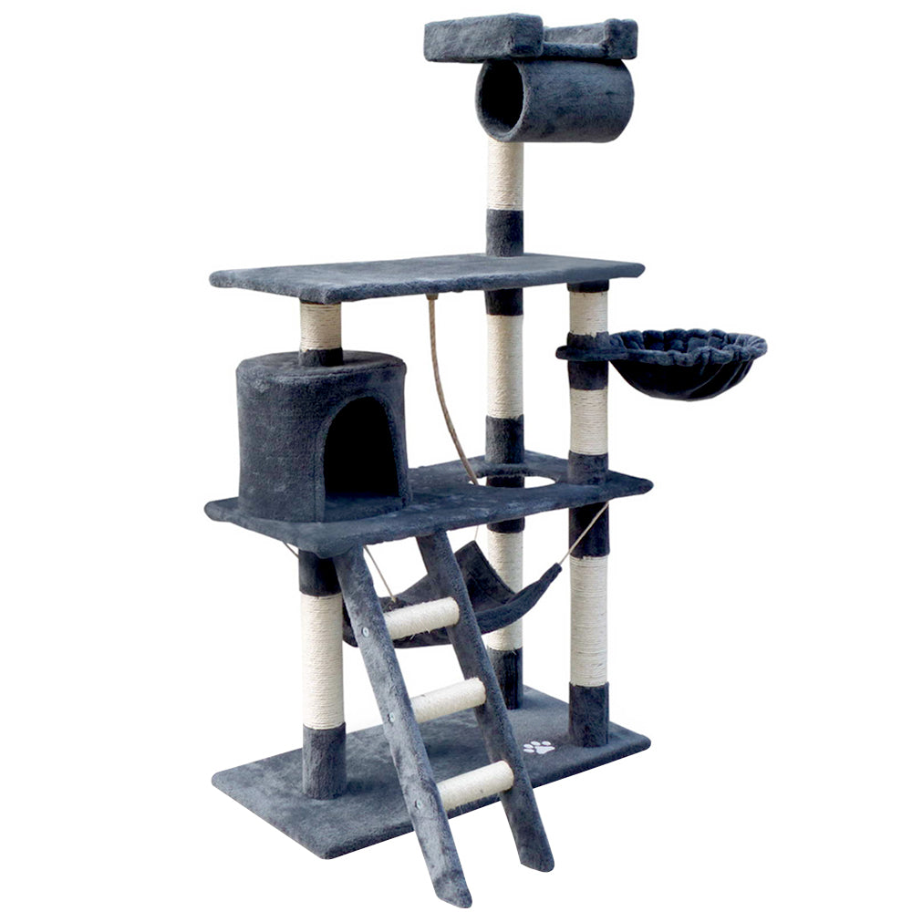 Cat Tree 141cm Trees Scratching Post Scratcher Tower Condo House Furniture Wood Supplies Fast shipping On sale