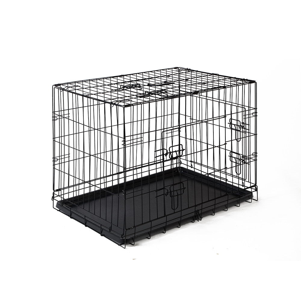 36inch Pet Dog Cat Fold Down Large Cage - Black Supplies Fast shipping On sale