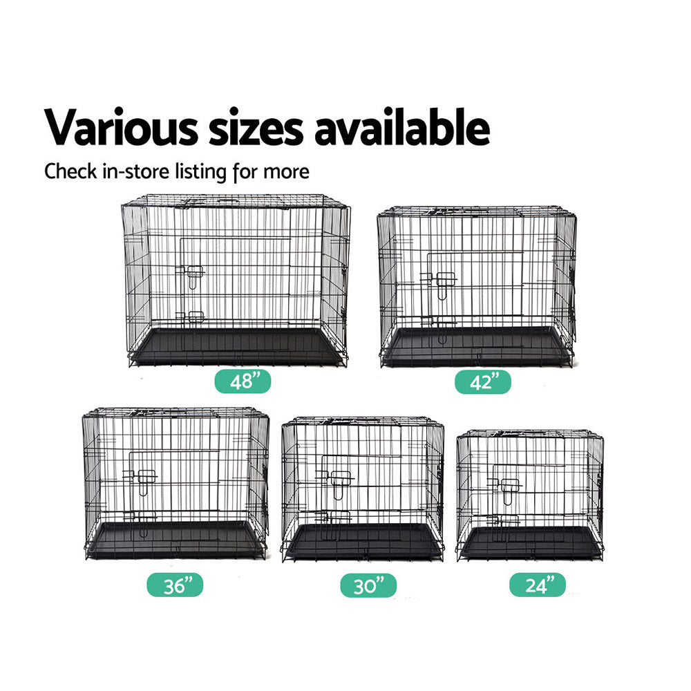 48inch Pet Cage - Black Dog Supplies Fast shipping On sale