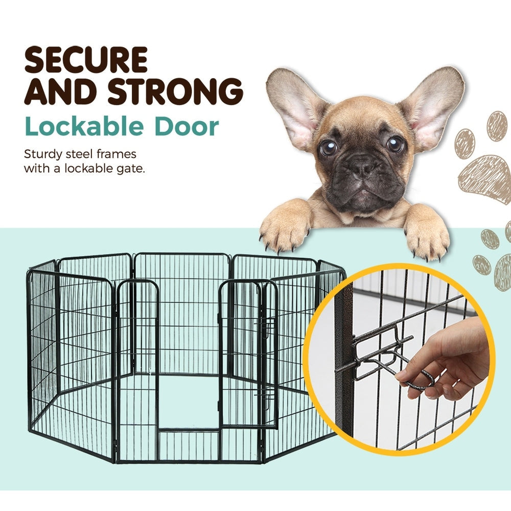 i.Pet 40 Pet Dog Playpen Kennel Puppy Enclosure Fence Cage Play Pen 8 Panel"