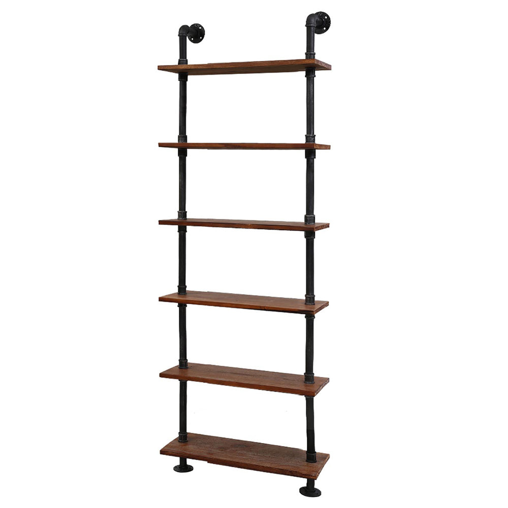Rustic Wall Shelves Display Bookshelf Industrial DIY Pipe Shelf Brackets Decor Fast shipping On sale