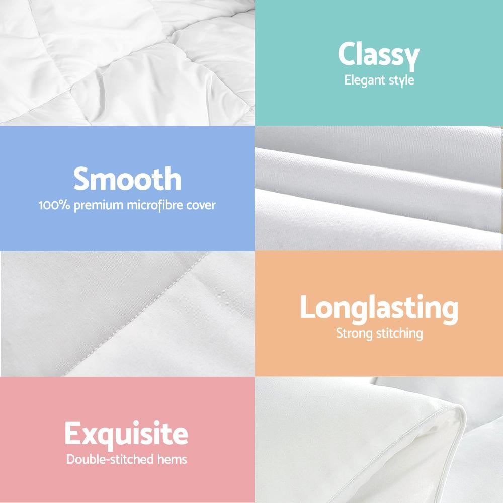 Bedding King Size 700GSM Bamboo Microfibre Quilt