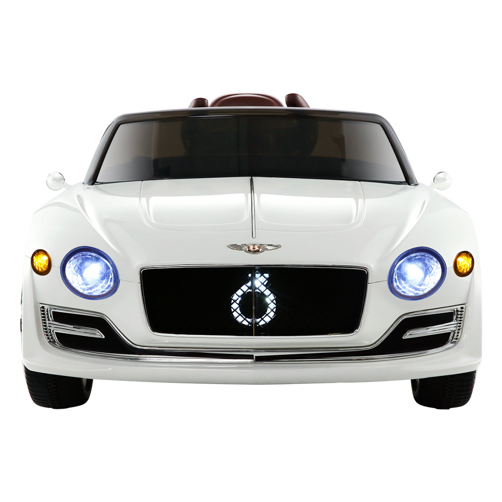 Bentley Kids Ride On Car Licensed Electric Toys 12V Battery Remote Cars White Fast shipping sale