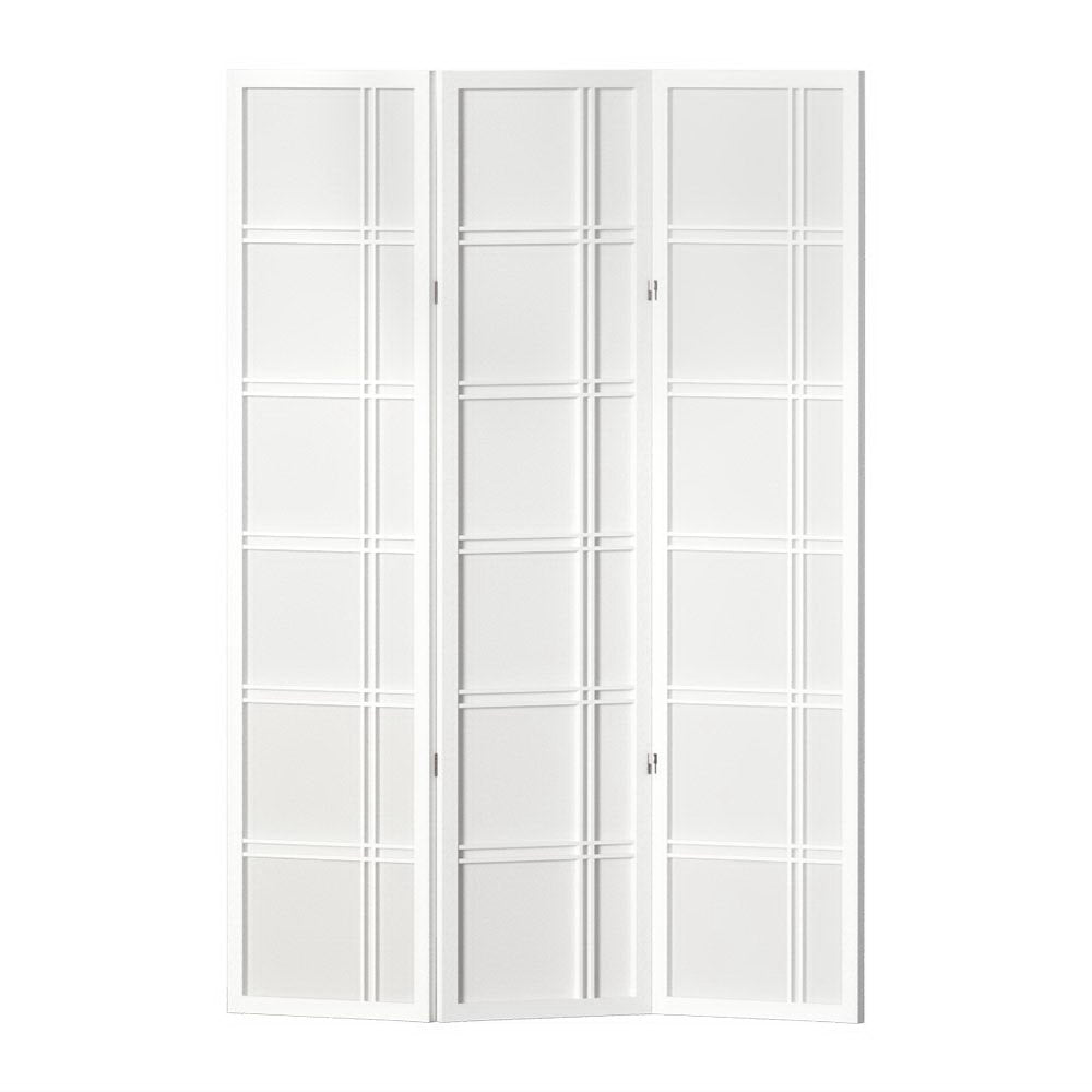 Room Divider Screen Privacy Wood Dividers Stand 3 Panel Nova White Fast shipping On sale