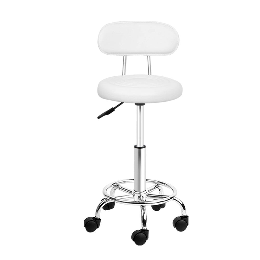 2X Saddle Salon Stool Swivel Backrest Chair Barber Hydraulic Lift Bar Fast shipping On sale