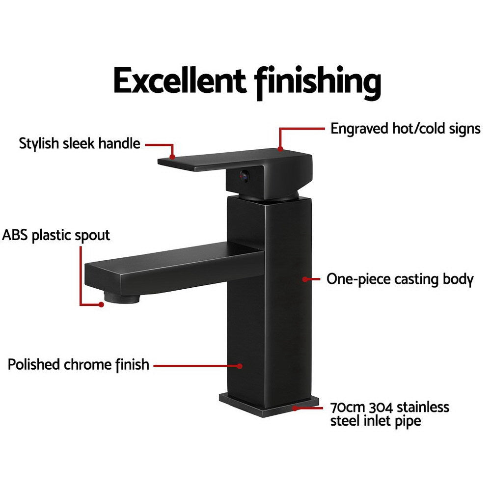 Basin Mixer Tap Faucet Bathroom Vanity Counter Top WELS Standard Brass Black & Shower Fast shipping On sale