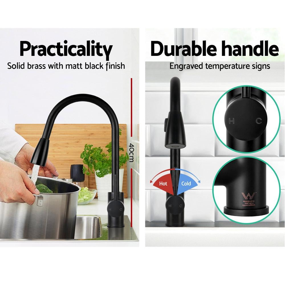 Pull-out Mixer Faucet Tap - Black