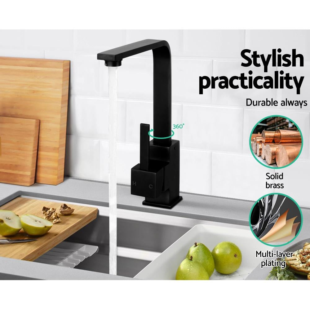 Kitchen Mixer Tap -Black & Shower Fast shipping On sale