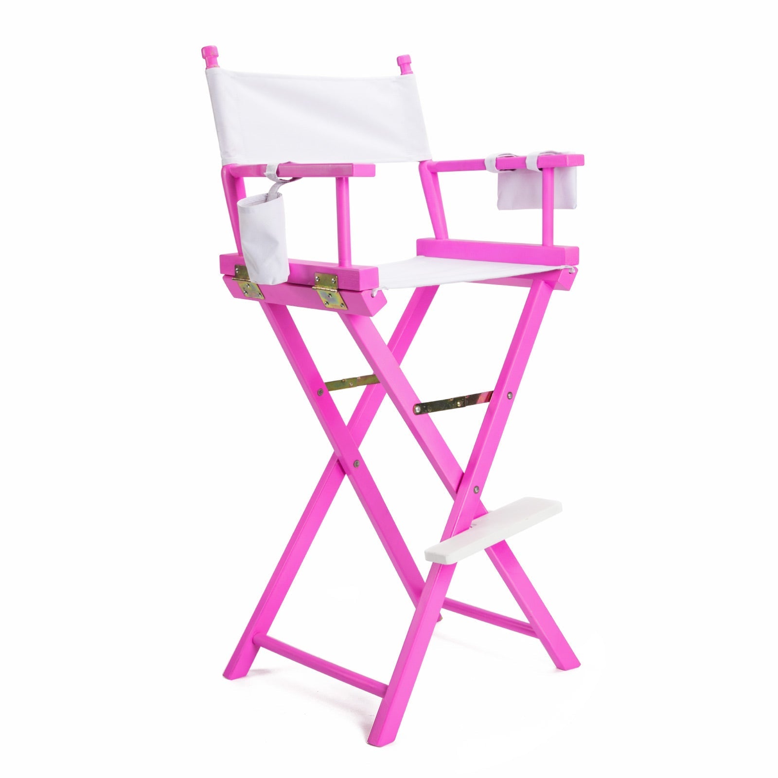 La Bella Pink Folding Tall Chair DARK HUMOR Movie Director 75cm Bar Stool Fast shipping On sale