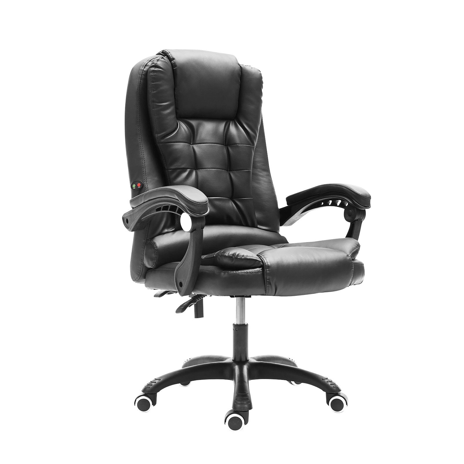 La Bella Black Massage Vibration Ergonomic Executive Office Chair Fast shipping On sale