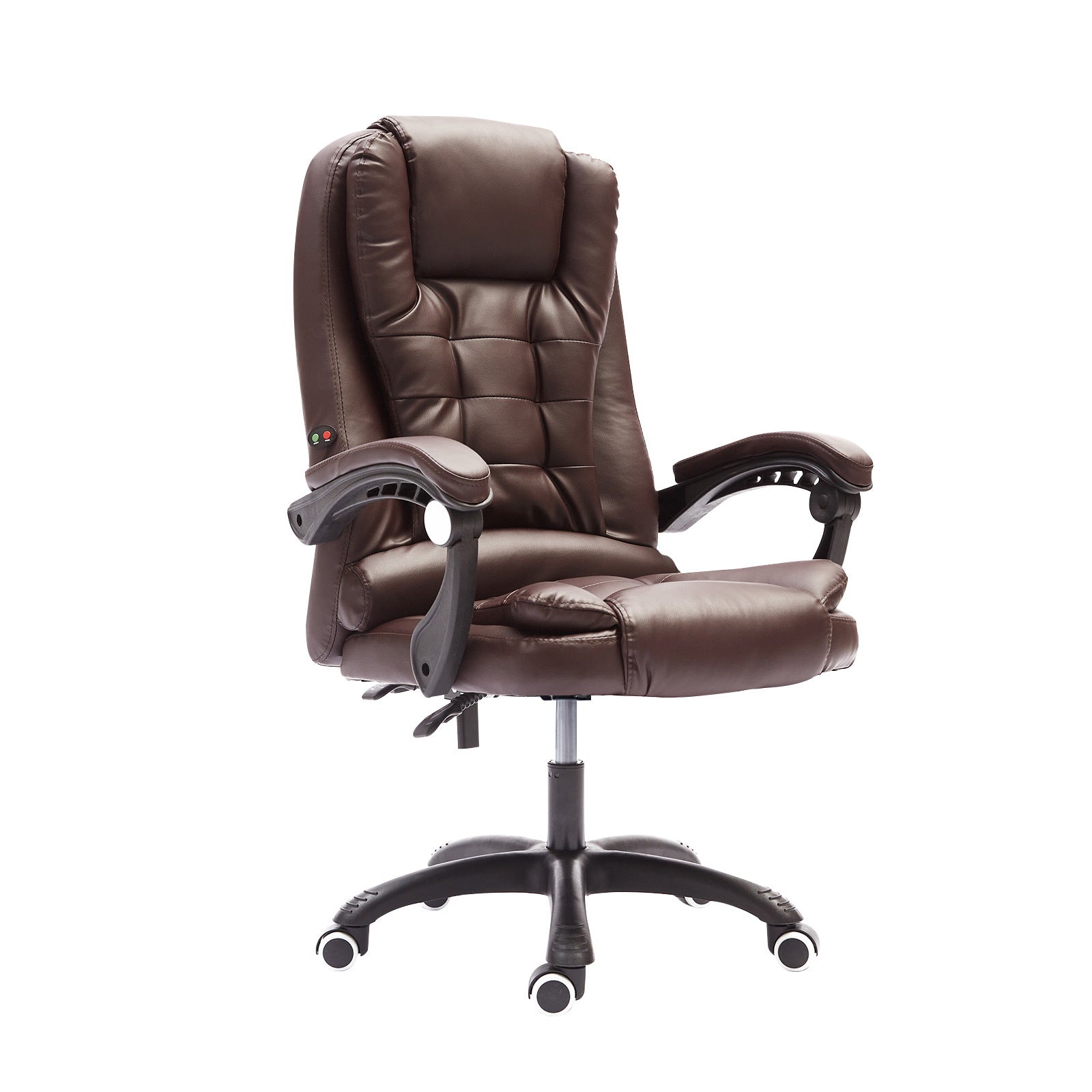 La Bella Espresso Massage Vibration Ergonomic Executive Office Chair Fast shipping On sale