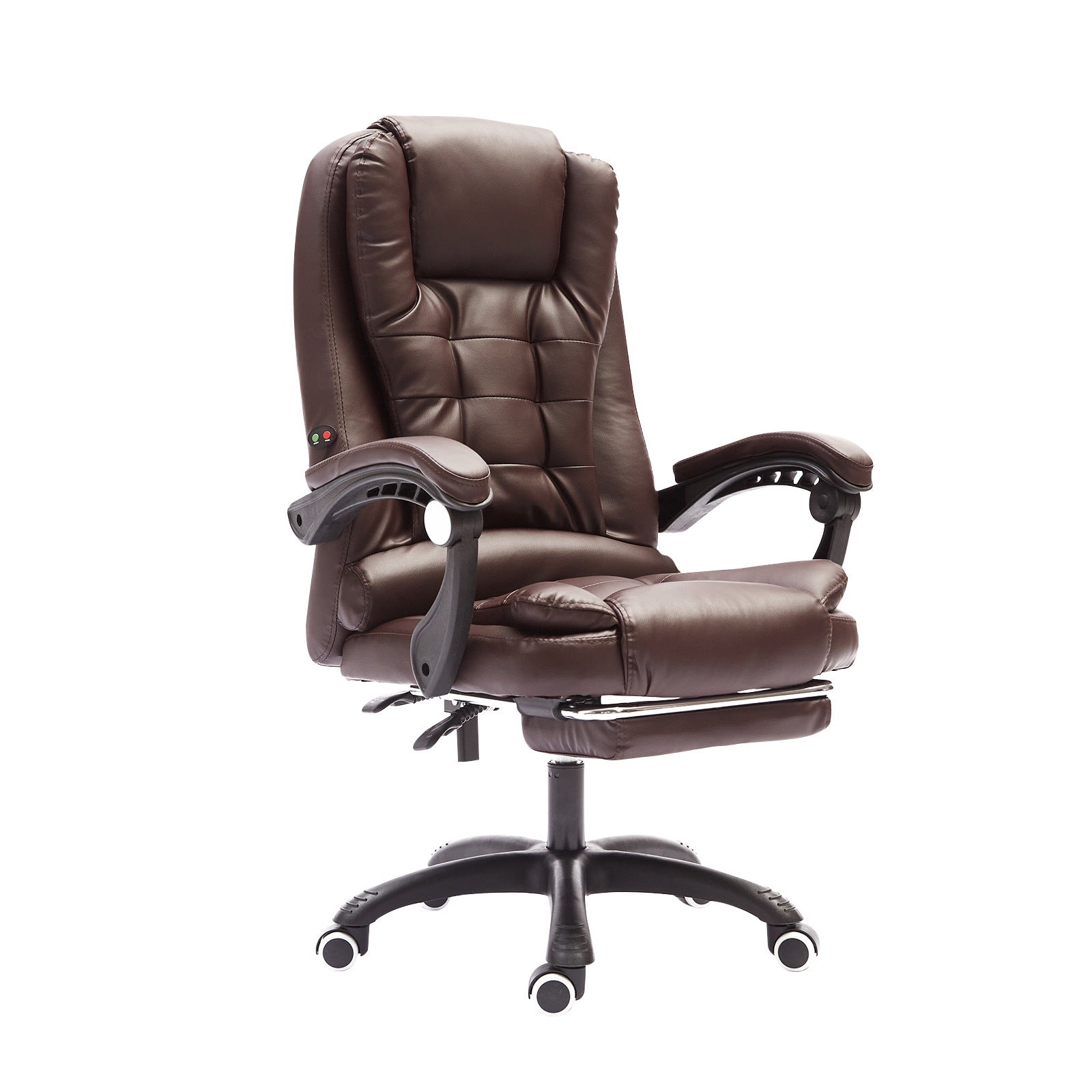 La Bella Espresso Massage Footrest Ergonomic Executive Office Chair Fast shipping On sale