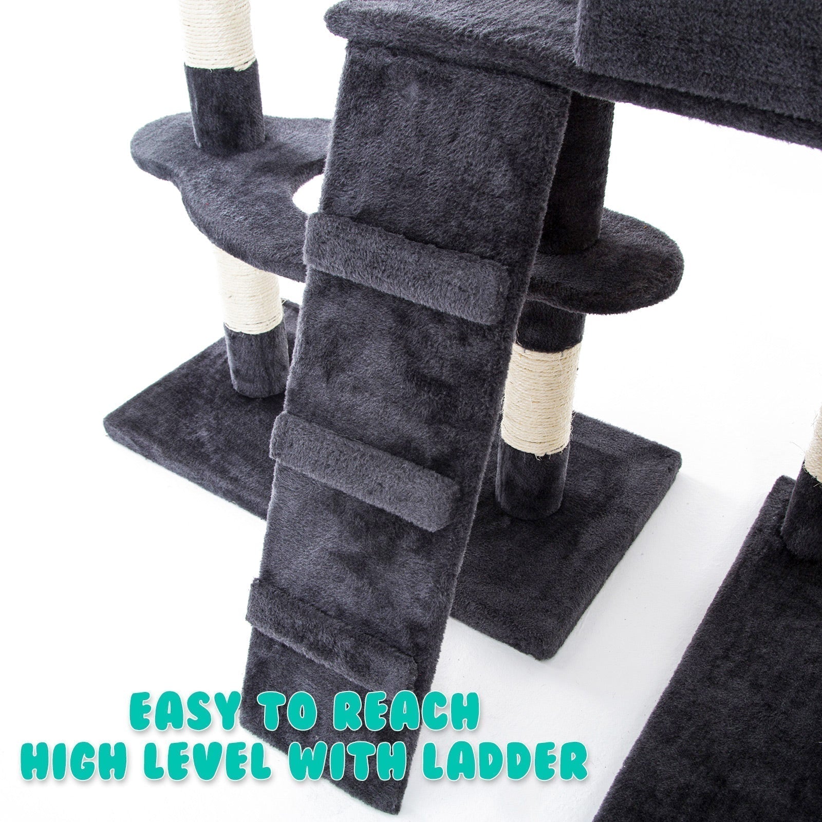 Paw Mate 170cm Grey Cat Tree Danie Multi Level Scratcher Cares Fast shipping On sale