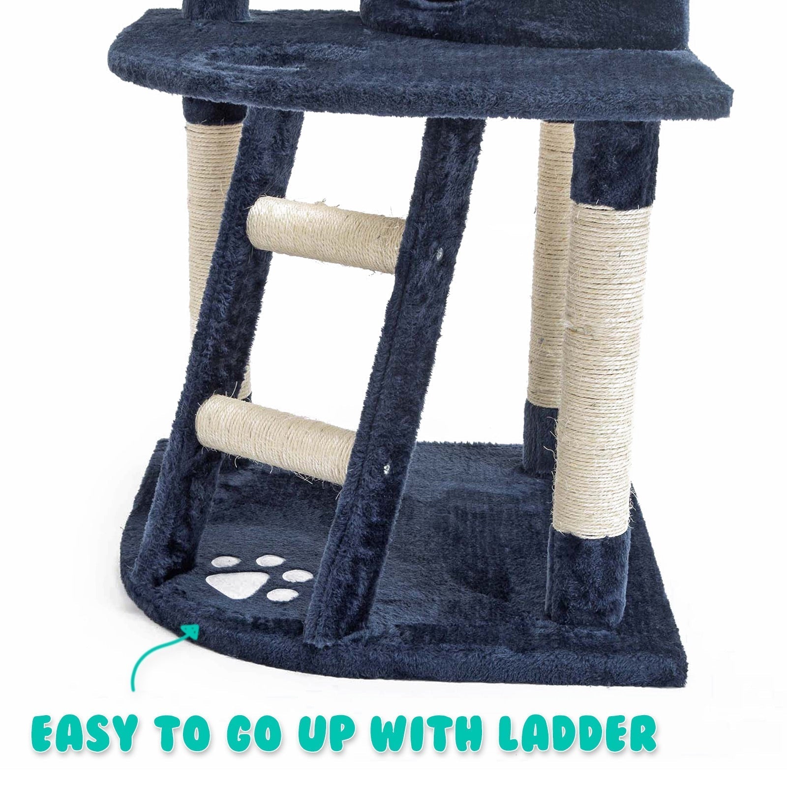 Paw Mate 120cm Blue Cat Tree Bear Multi Level Scratcher Cares Fast shipping On sale