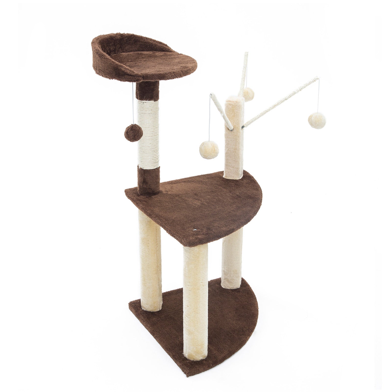 Paw Mate 96cm Brown Cat Tree Luna Multi Level Scratcher Cares Fast shipping On sale