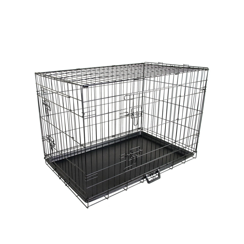 Paw Mate Wire Dog Cage Foldable Crate Kennel 24in with Tray Cares Fast shipping On sale