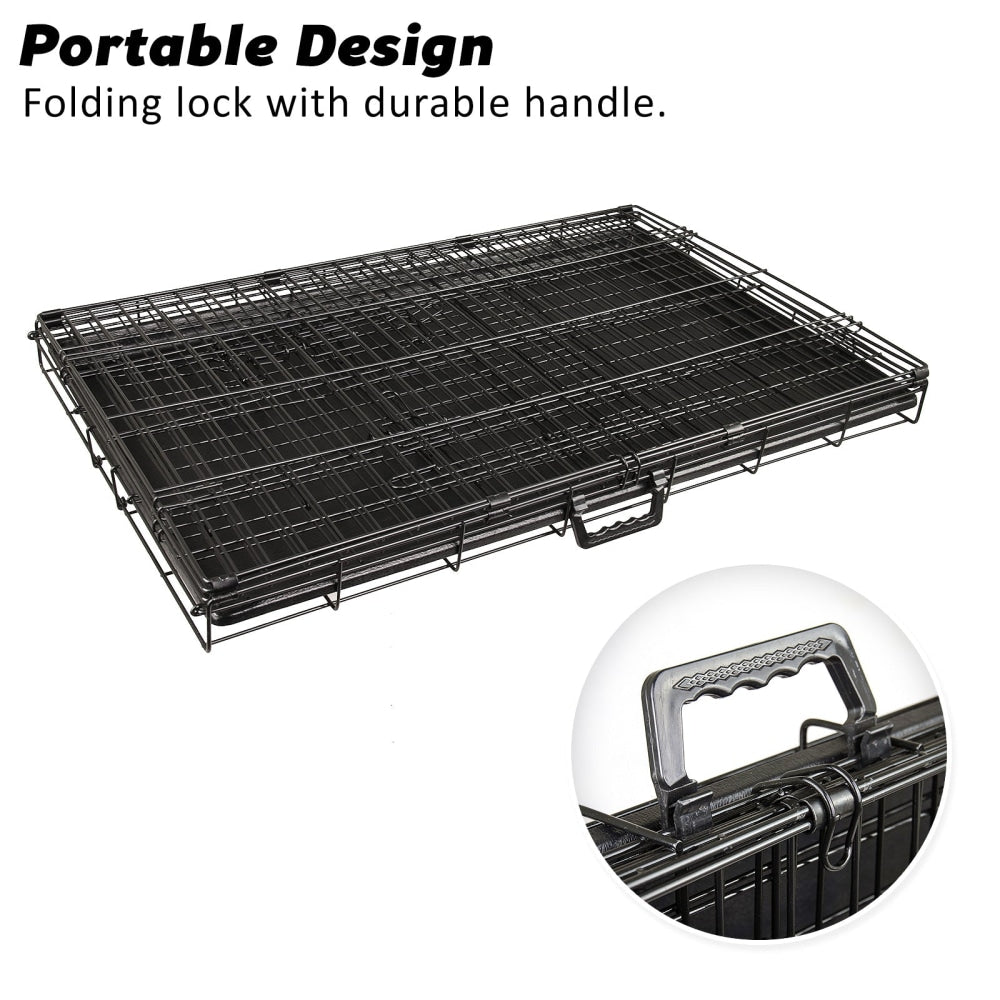 Paw Mate Wire Dog Cage Foldable Crate Kennel 24in with Tray Cares Fast shipping On sale