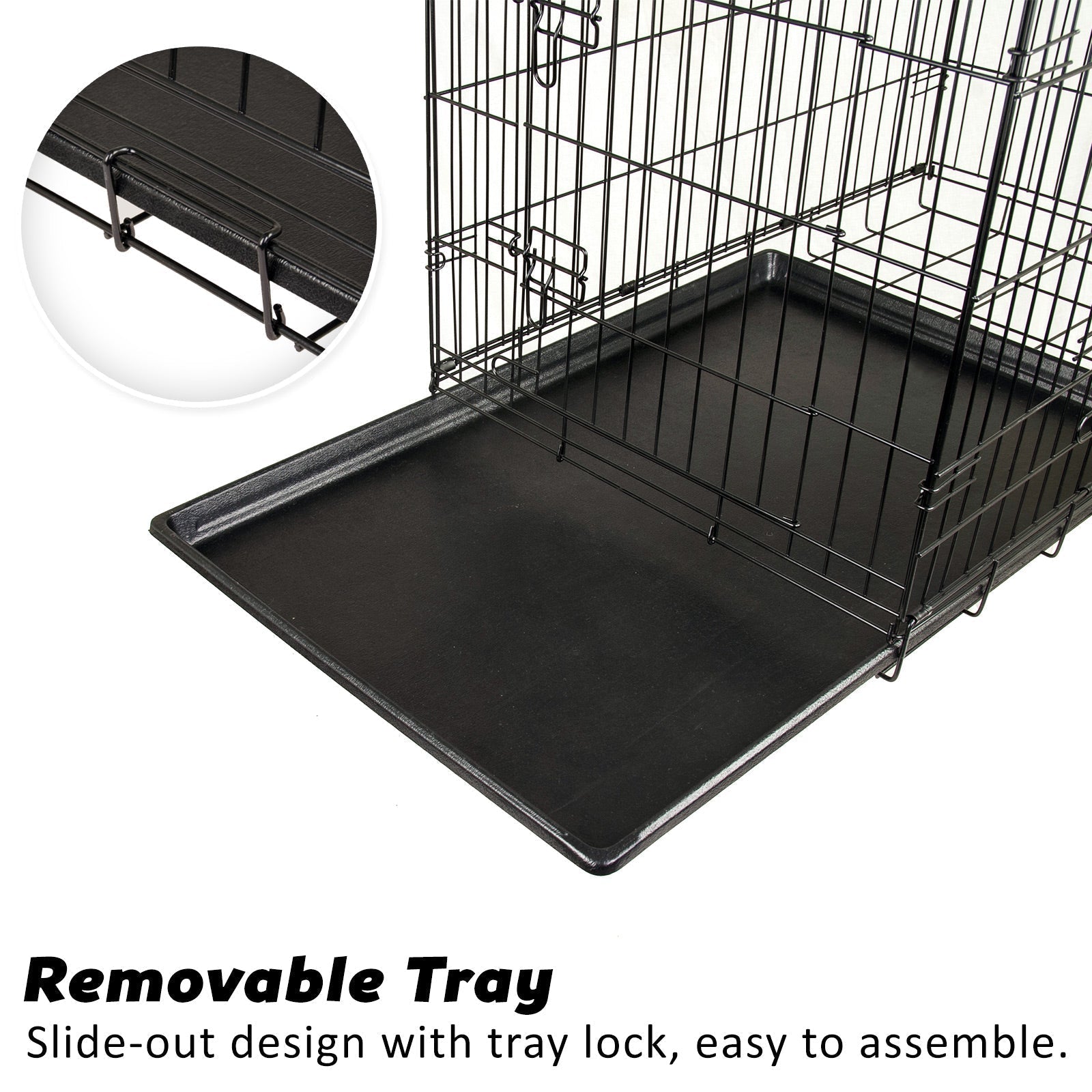 Paw Mate Wire Dog Cage Foldable Crate Kennel 30in with Tray + Cushion Mat Combo Cares Fast shipping On sale