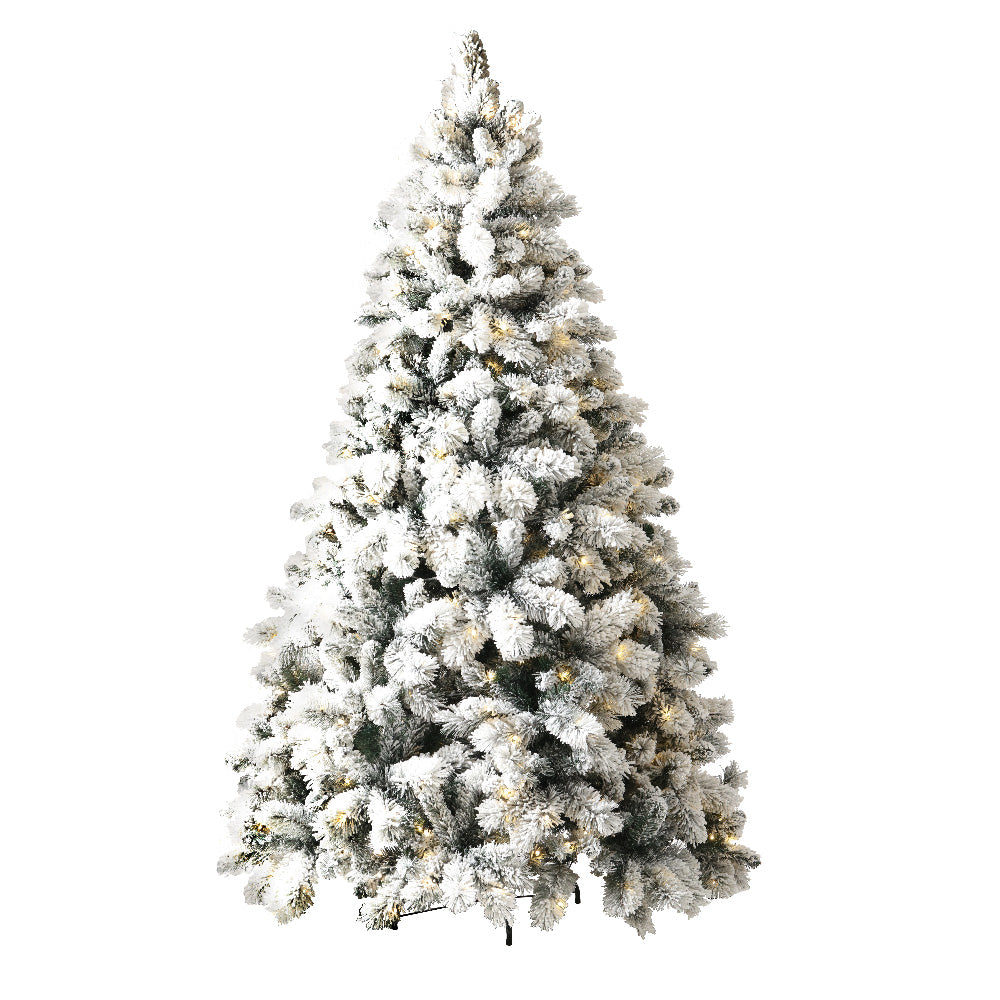 Snowy Christmas Tree 1.8M 6FT LED Lights Xmas Decorations Warm White