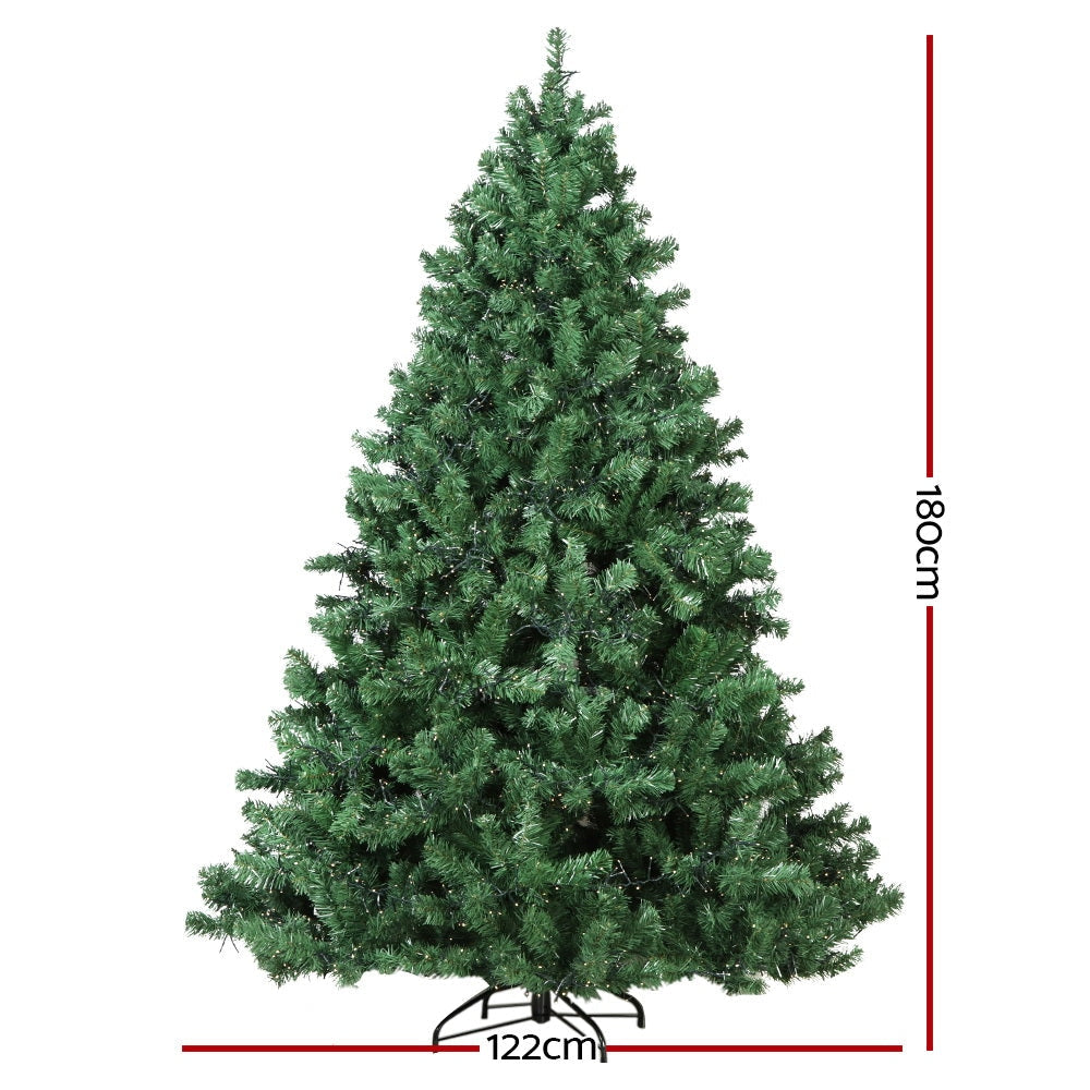 1.8M 6FT Christmas Tree Xmas 1980 LED Lights Warm White 765 Tips Fast shipping On sale