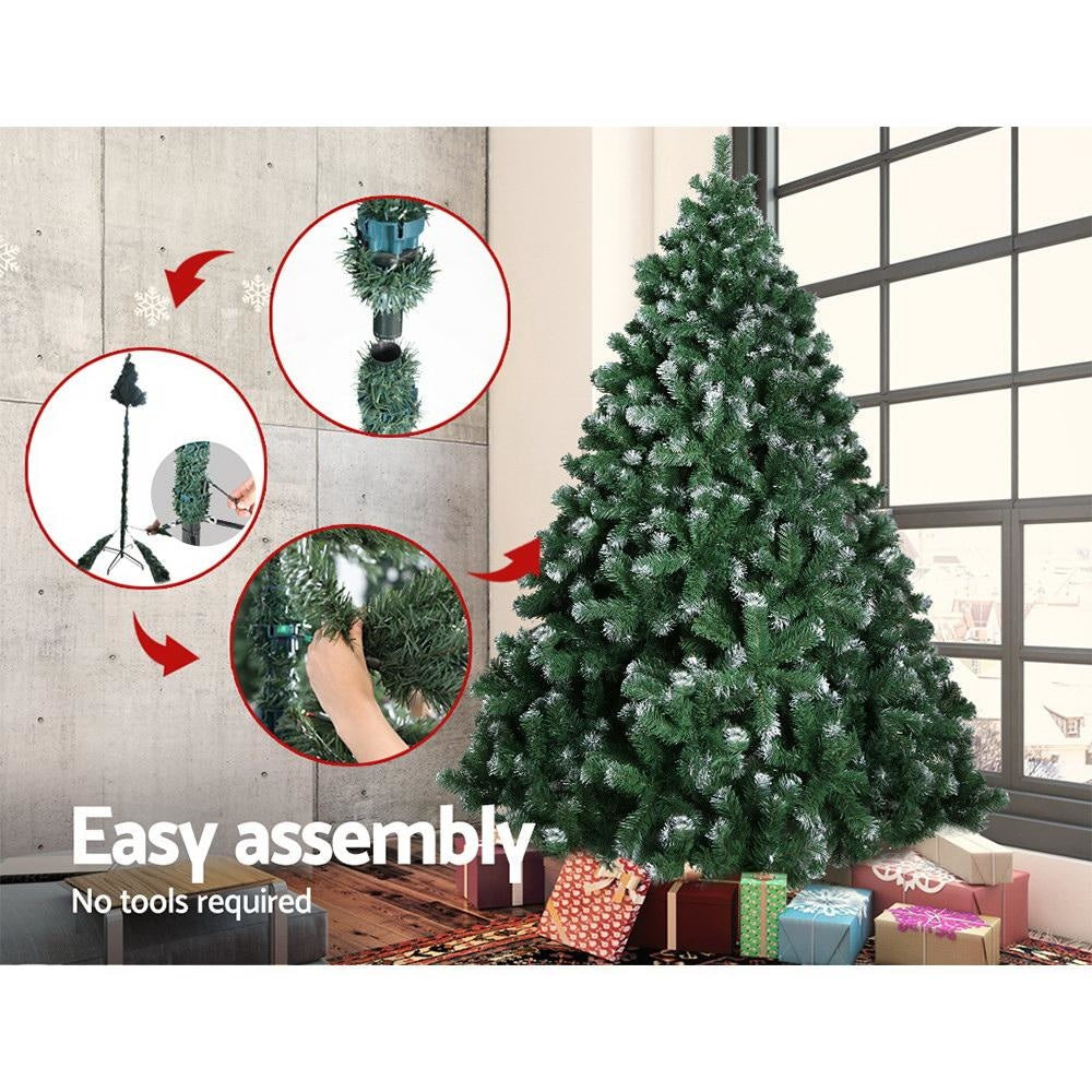 7FT Christmas Snow Tree Fast shipping On sale