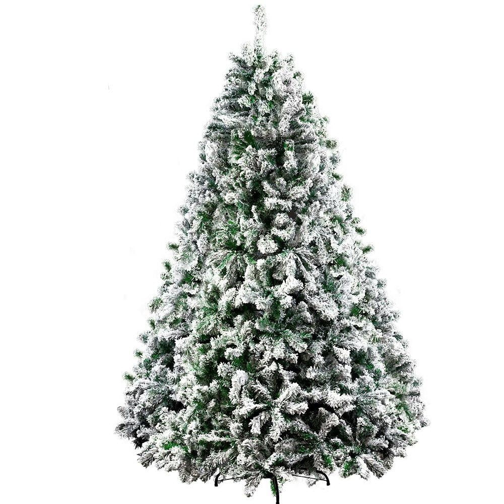 Christmas Tree 2.4M 8FT Xmas Decorations Snow Home Decor 1500 Tips
