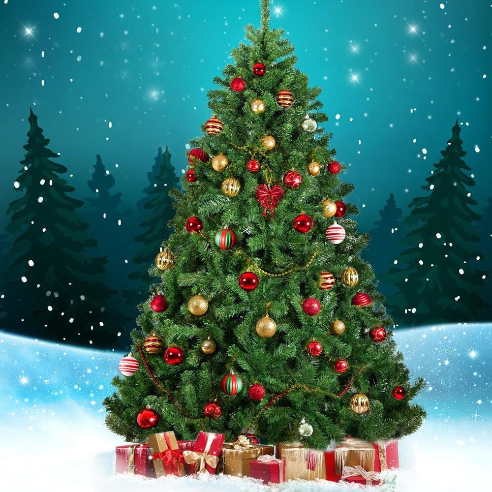 2.4M 8FT Christmas Tree Xmas Decoration Home Decor 1500 Tips Green