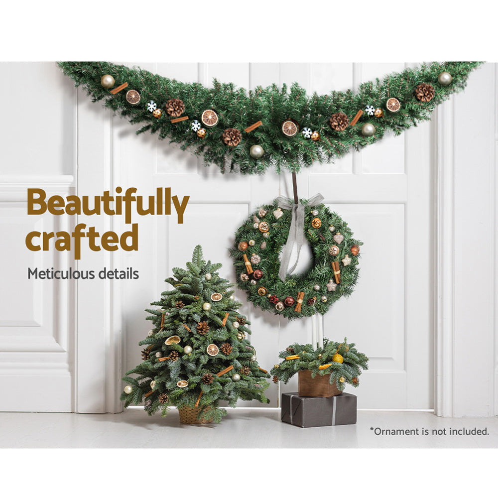 Christmas Garland 2.4M Xmas Wreath Decoration Home Decor