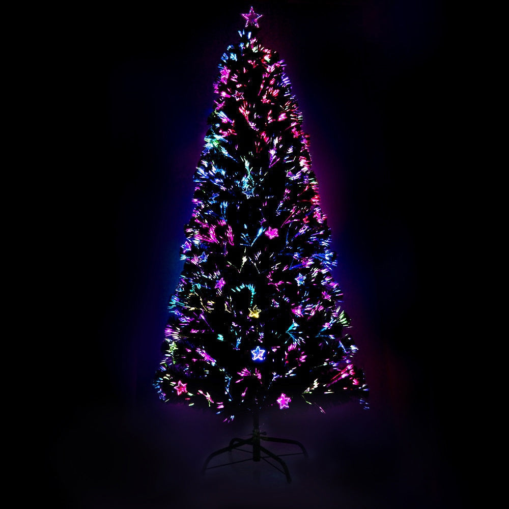 1.8M 6FT LED Christmas Tree Xmas Optic Fiber Multi Colour Lights