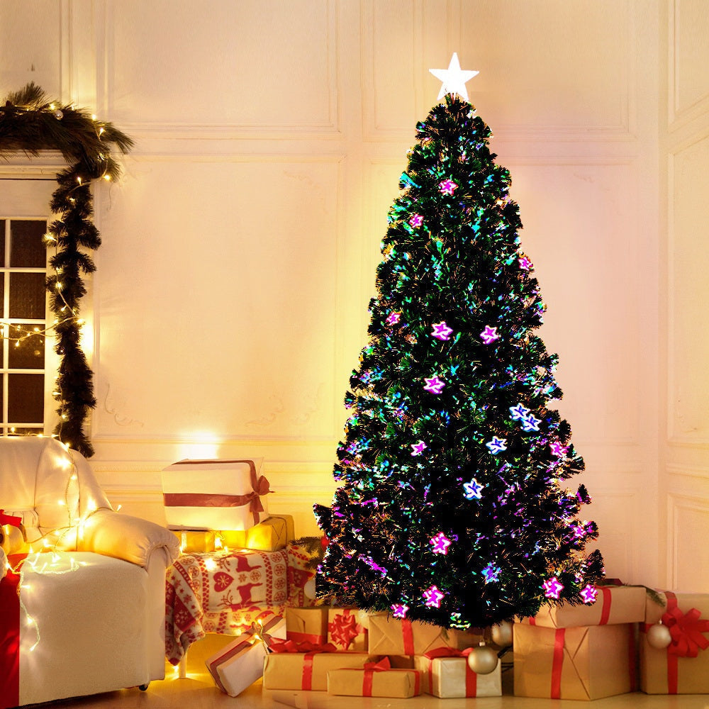 1.8M 6FT LED Christmas Tree Xmas Optic Fiber Multi Colour Lights Fast shipping On sale
