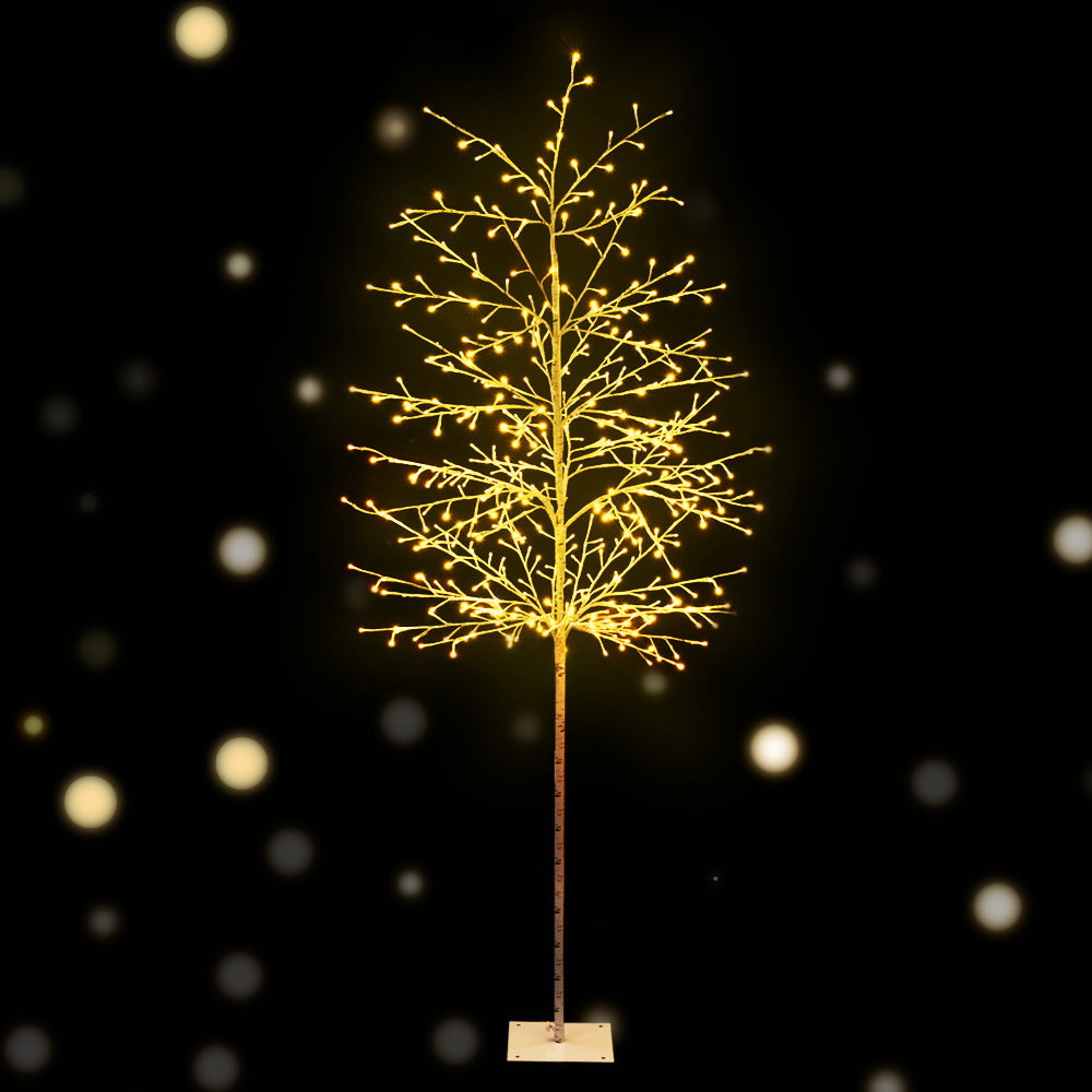 2.1M LED Christmas Branch Tree 480 LED Xmas Warm White Optic Fiber
