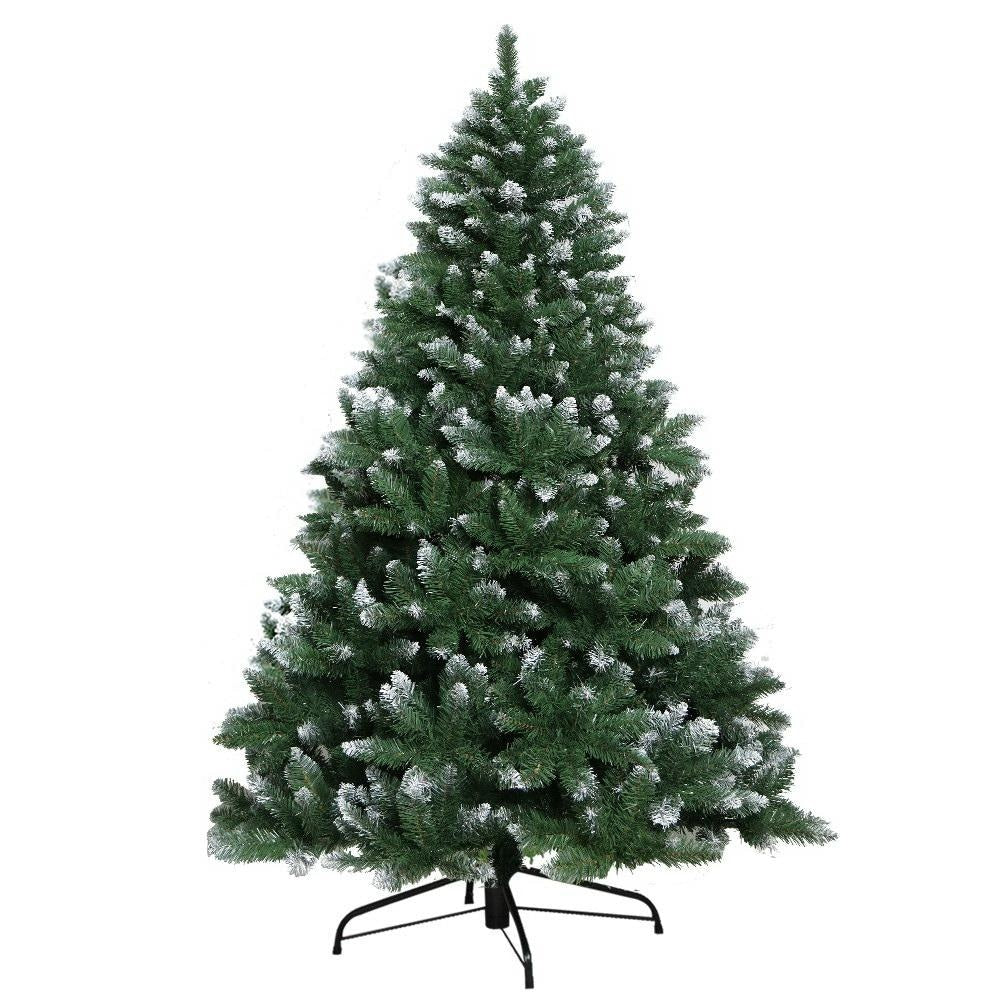 7FT Christmas Snow Tree - Green Fast shipping On sale