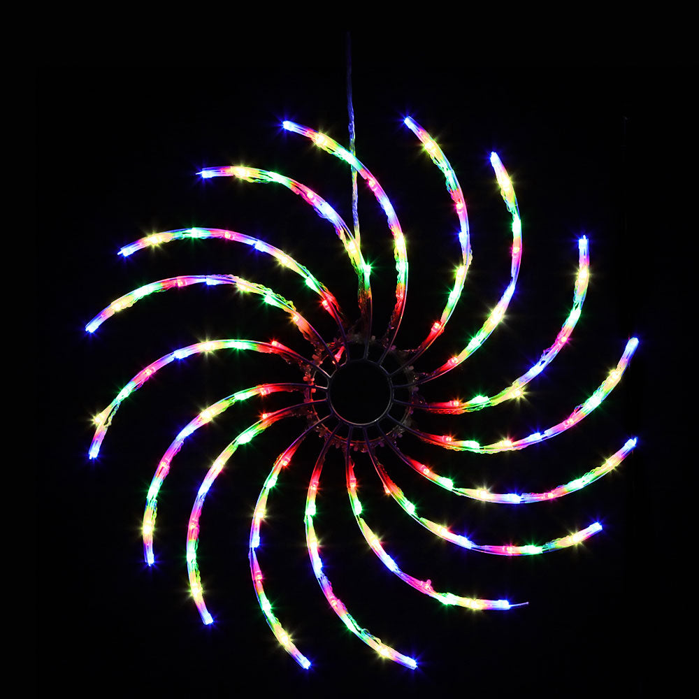 Christmas Motif Lights LED Spinner Light Waterproof Colourful
