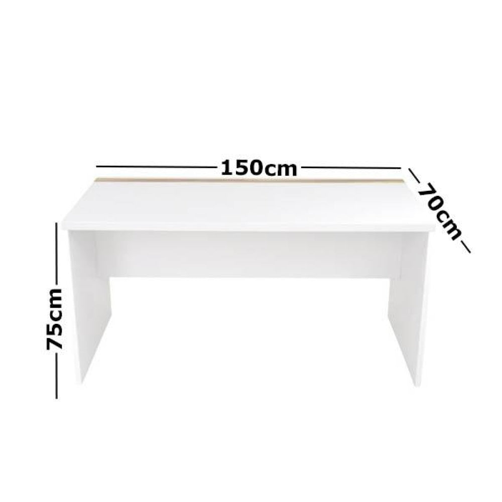 Abbey Large Office Desk - White Fast shipping On sale