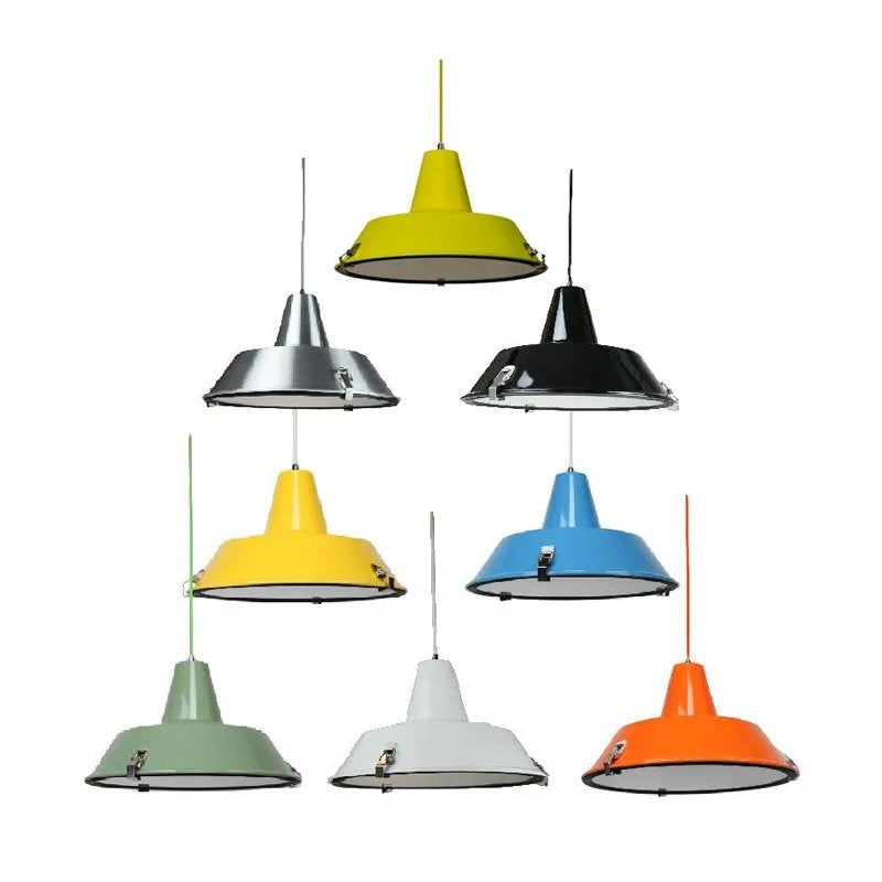 Asi Industrial Cord Drop Dome Pendant Light Lamp - White Fast shipping On sale