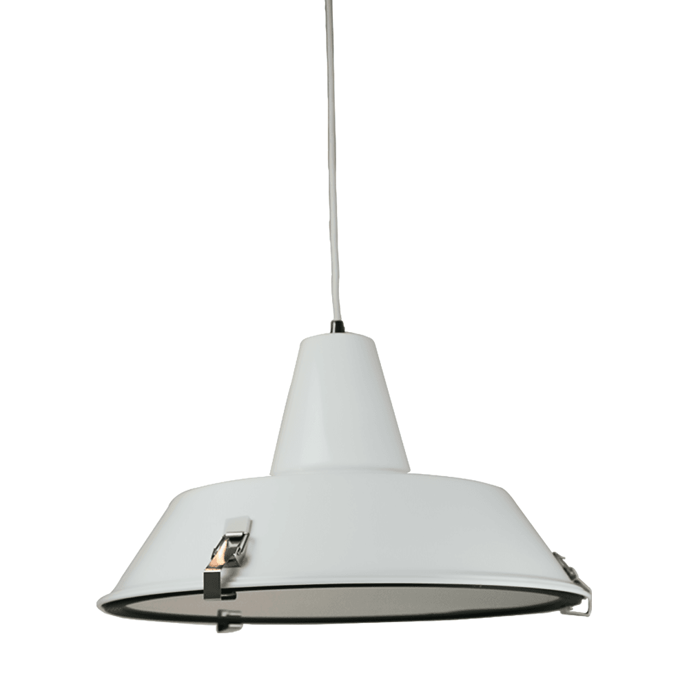 Asi Industrial Cord Drop Dome Pendant Light Lamp - White Fast shipping On sale