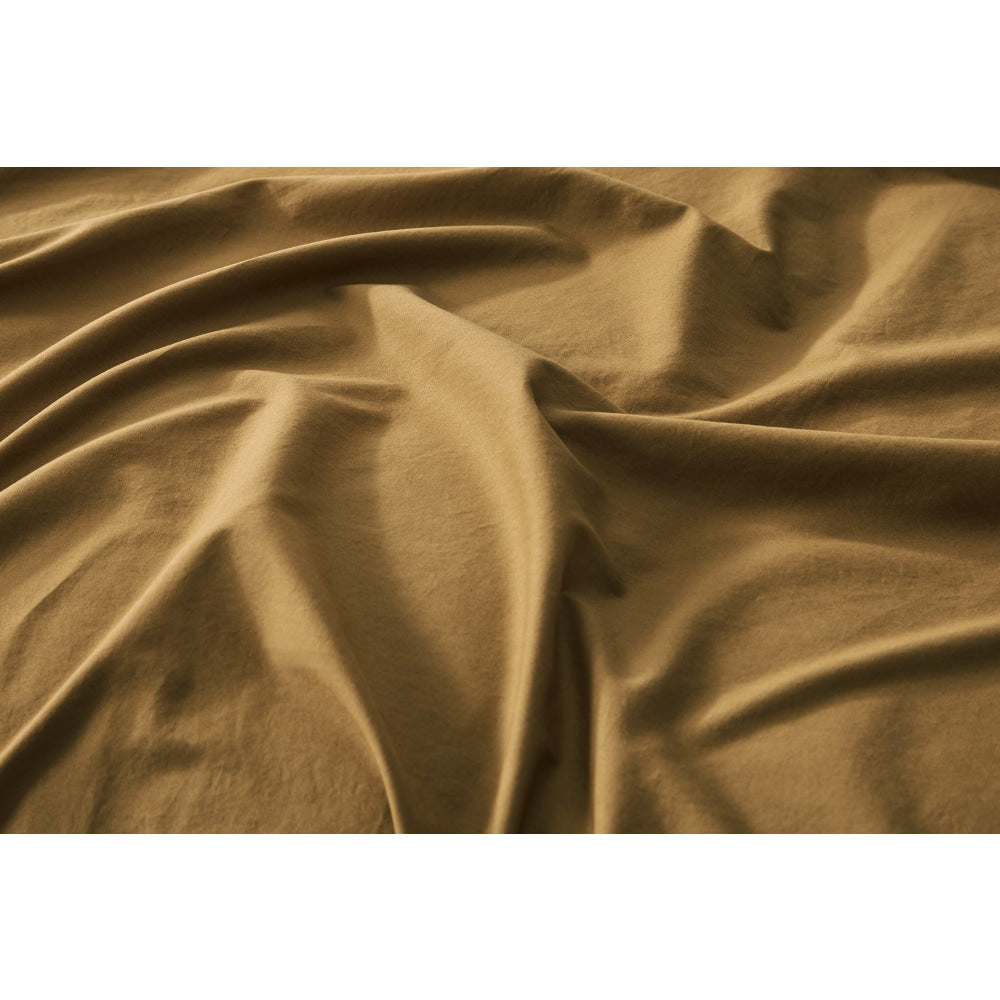 Aesop Stone Wash 100% Cotton Quilt Cover Set - Mustard Queen Fast shipping On sale