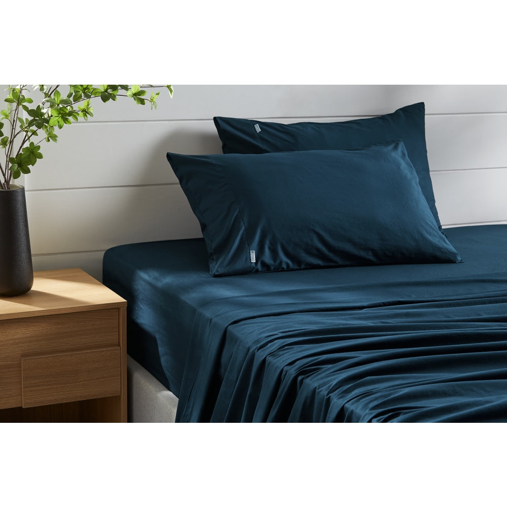 Aesop Stone Wash 100% Cotton Sheet Set - Sky King Bed Fast shipping On sale