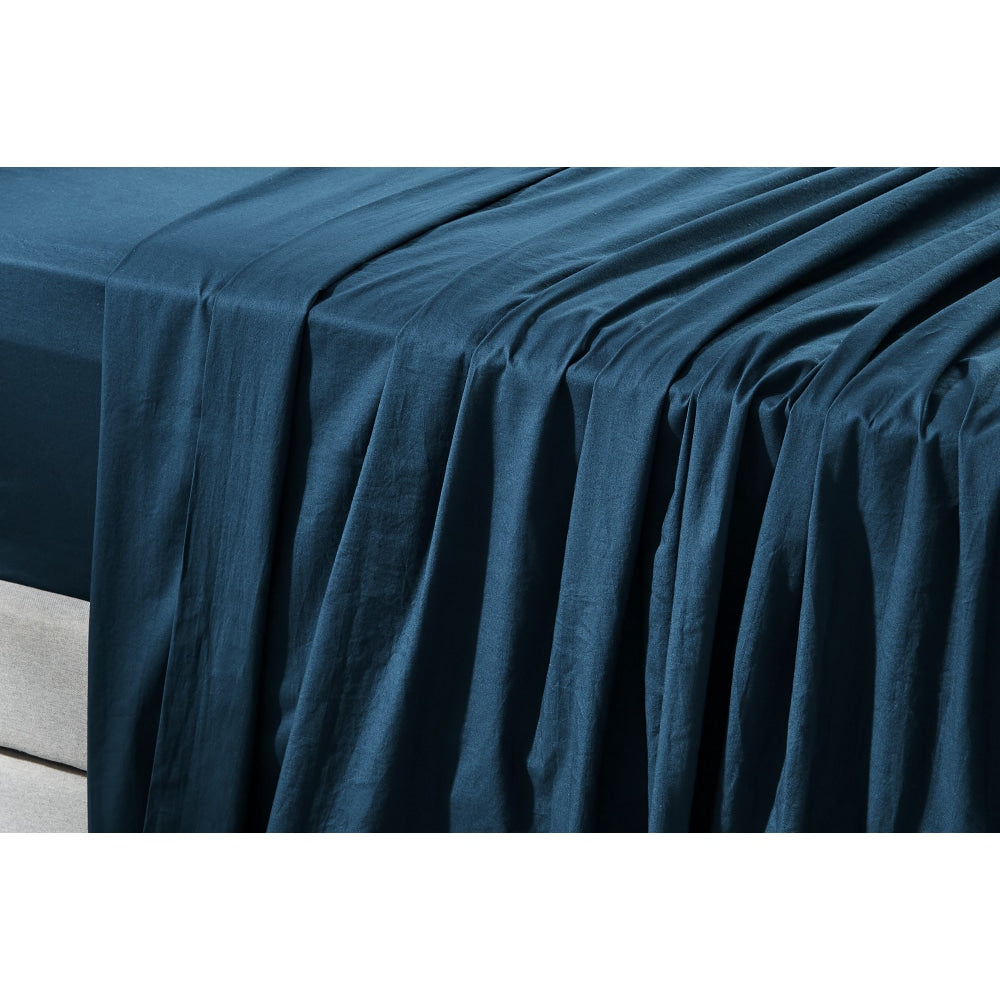 Aesop Stone Wash 100% Cotton Sheet Set - Sky King Bed Fast shipping On sale