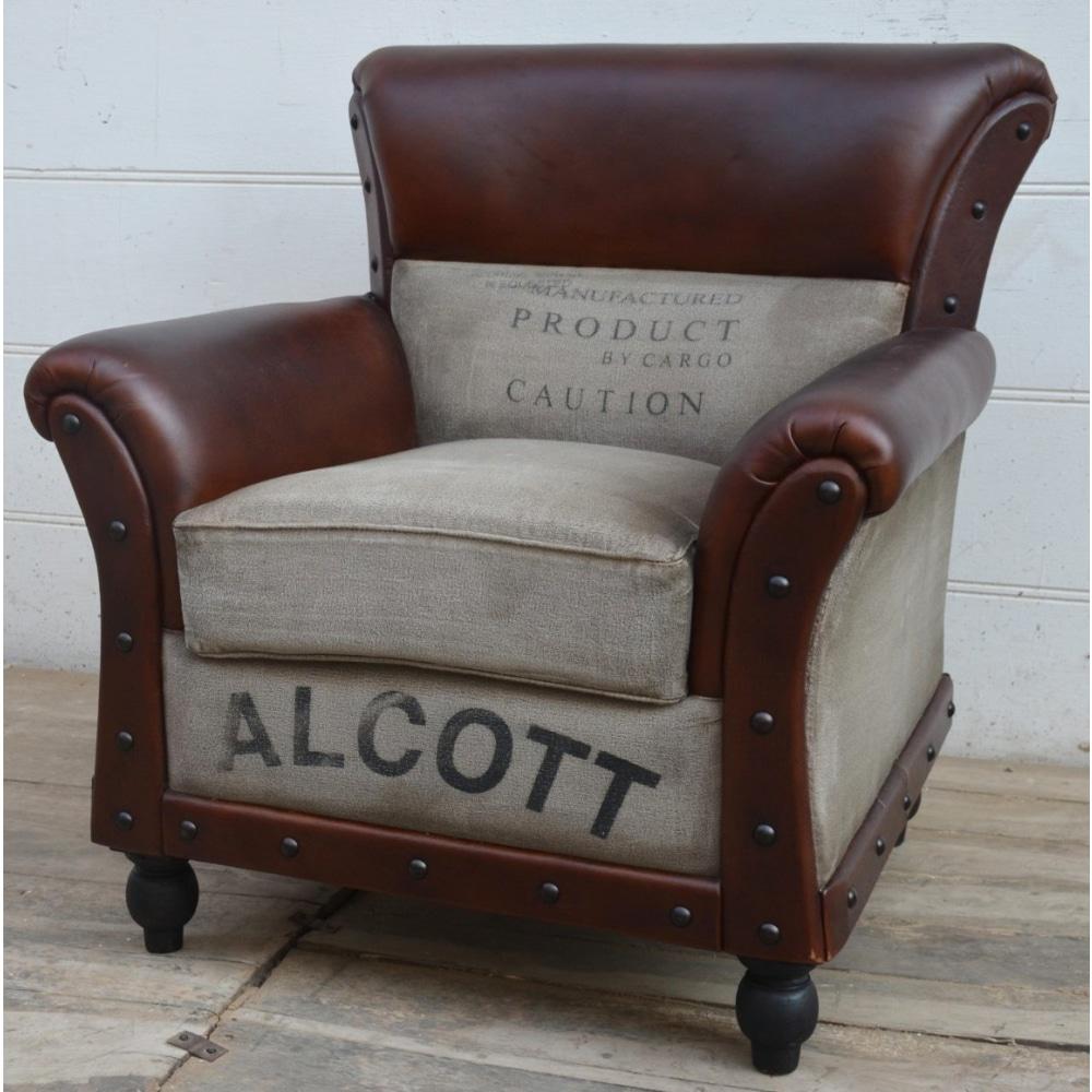 Alcott Vintage Rustic ArmChair Relaxing Lounge Accent Chair Fast shipping On sale