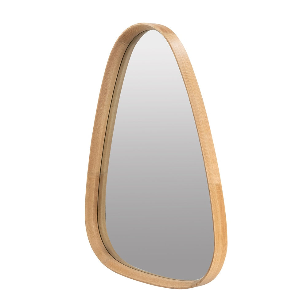 Aldo Oak Wood Cone Framed Mirror Decoration Home Décor 75x95CM Fast shipping On sale