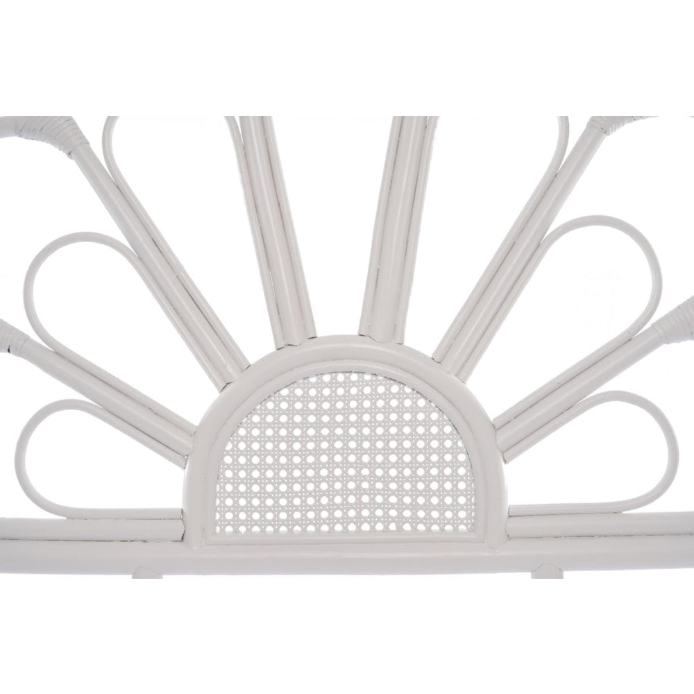 Alexis Rattan Eco Friendly Bed Head Headboard Single Size - White Fast shipping On sale