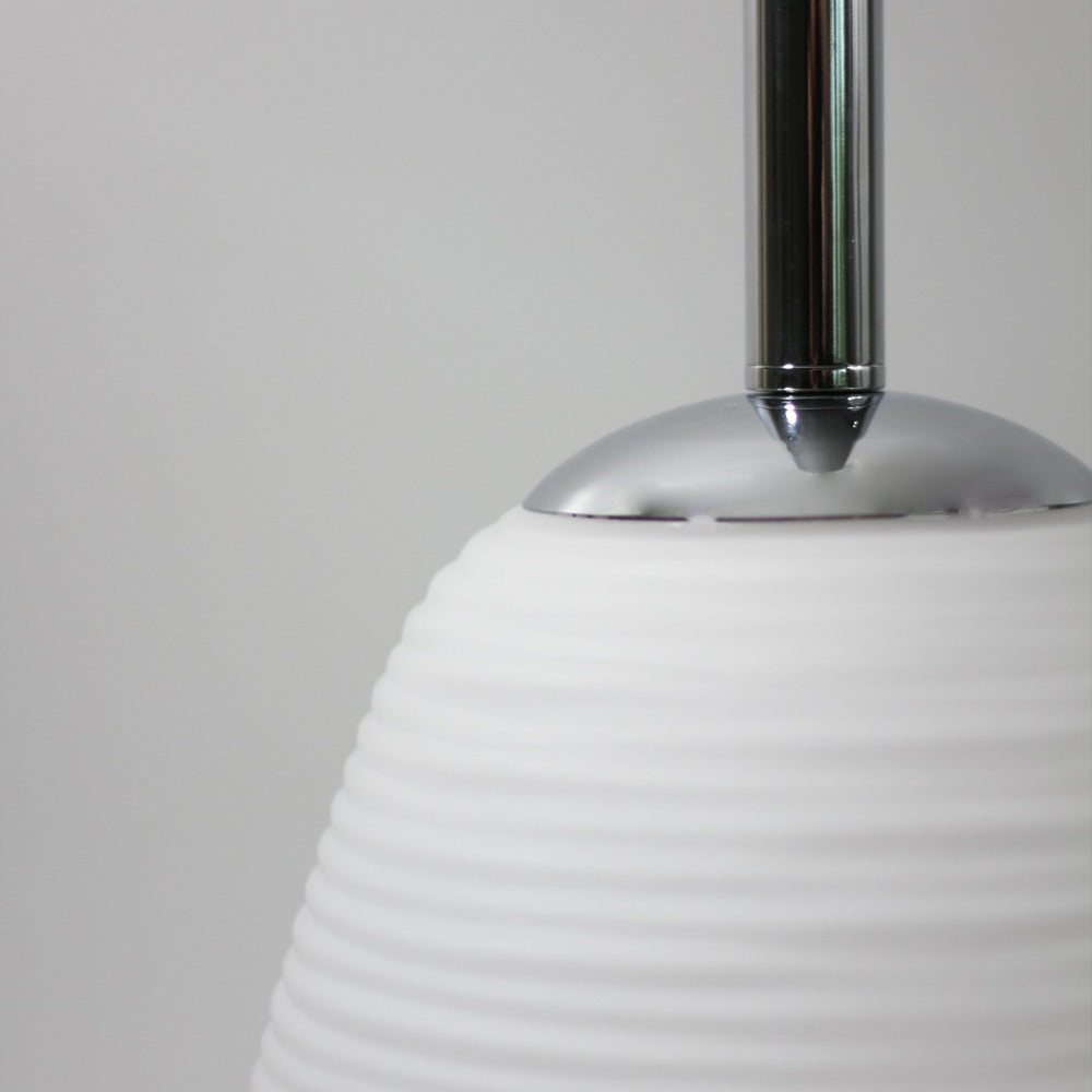 Alfredo Glass Modern Elegant Pendant Lamp Ceiling Light - Chrome Fast shipping On sale